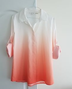 Calvin Klein coral gradation shirt